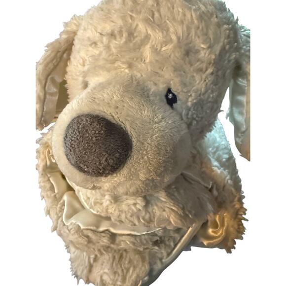 Baby Gund Comfy Cozy White Dog Puppy Security Blanket Lovey Plush 22" x 20" - Picture 2 of 5